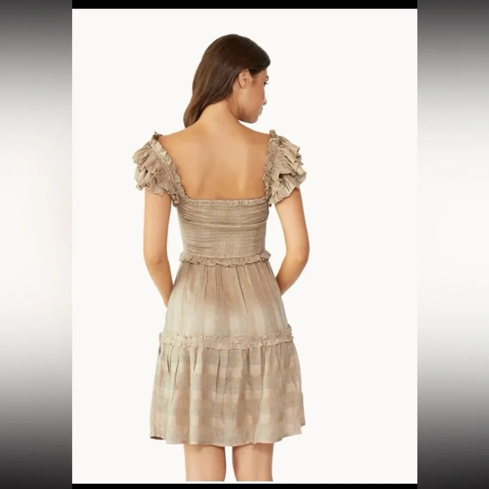 Anthropologie PQ Swim Carrie Square-Neck Tier Dress size Medium/Large - Picture 4 of 12